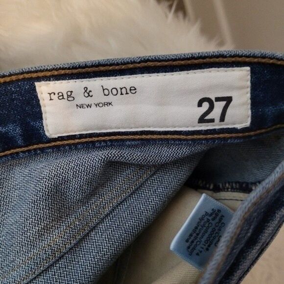 Rag and Bone Lau Flared Legs With Slits and Raw Trim - Picture 7 of 8